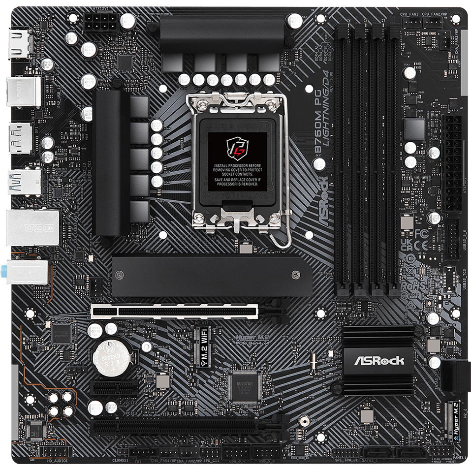 Материнская плата ASRock B760M PG Lightning/D4