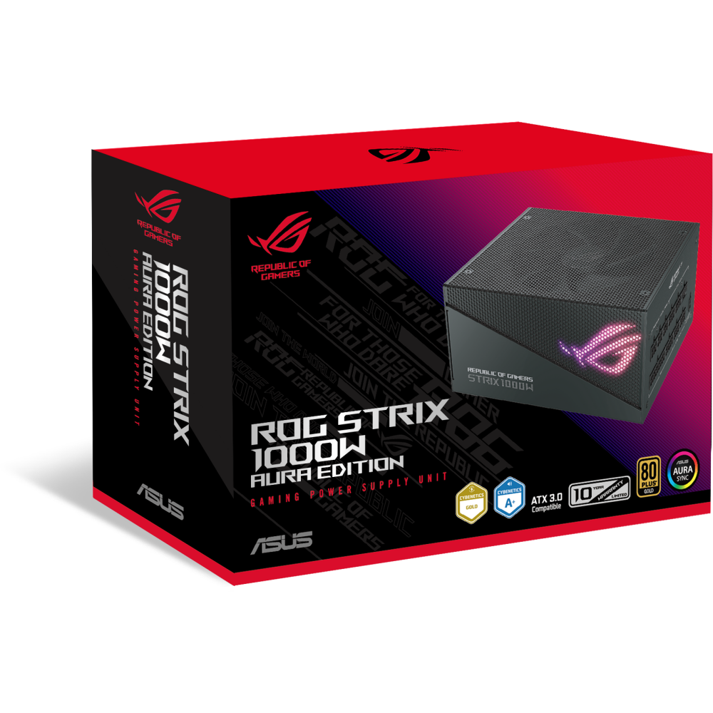 Блок питания 1000W ASUS ROG STRIX Gold Aura Edition (ROG-STRIX-1000G-AURAGAMING) - 90YE00P1-B0NA00 - фото 10