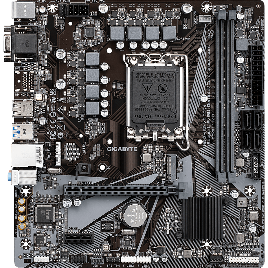 Материнская плата Gigabyte H610M S2 V2 DDR4