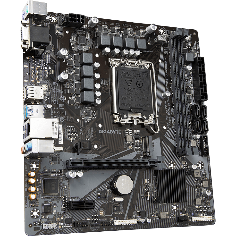 Материнская плата Gigabyte H610M S2 V2 DDR4 - фото 2