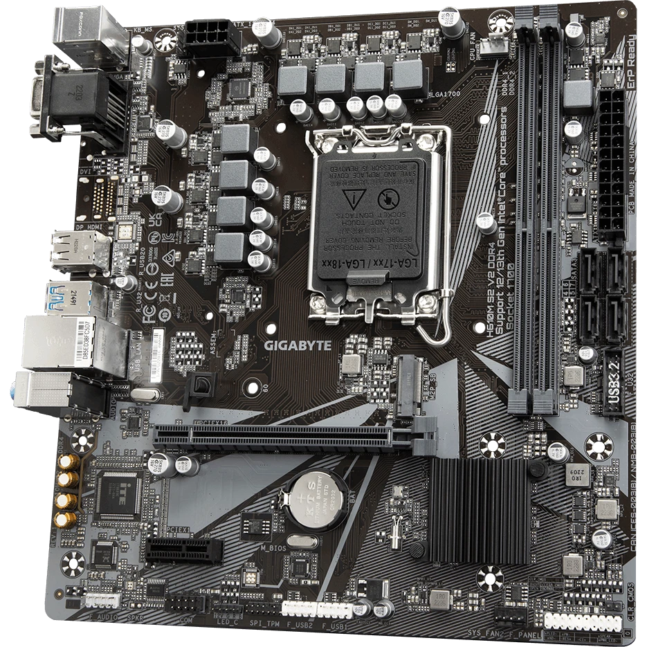 Материнская плата Gigabyte H610M S2 V2 DDR4 - фото 3