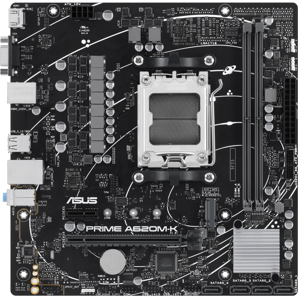 ПК AMD Ryzen 5 8600G / NVIDIA RTX 3060 / 32 ГБ / SSD 512 ГБ