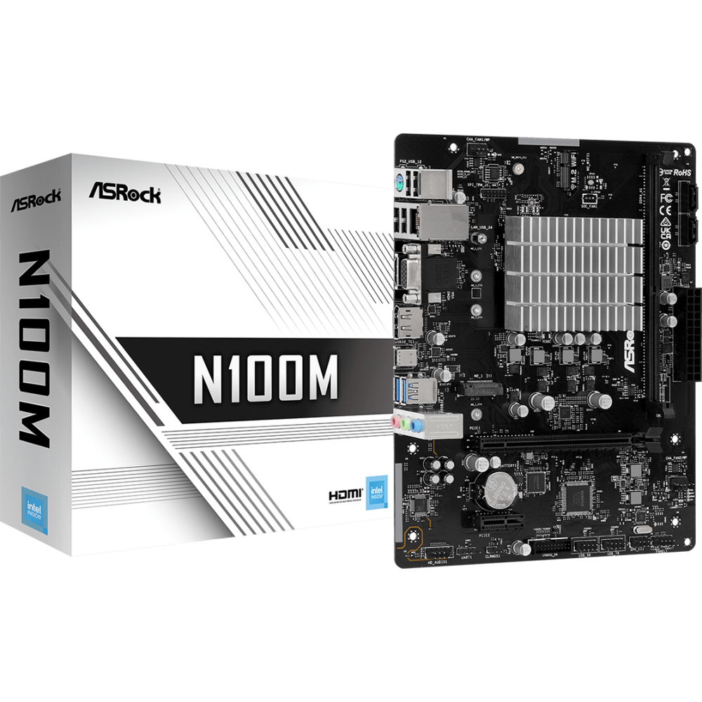 Материнская плата ASRock N100M + Intel N100 onboard - фото 5