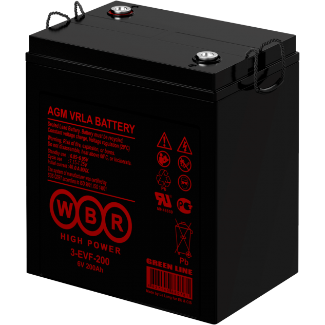 Аккумуляторная батарея WBR 3-EVF-200 - фото 2