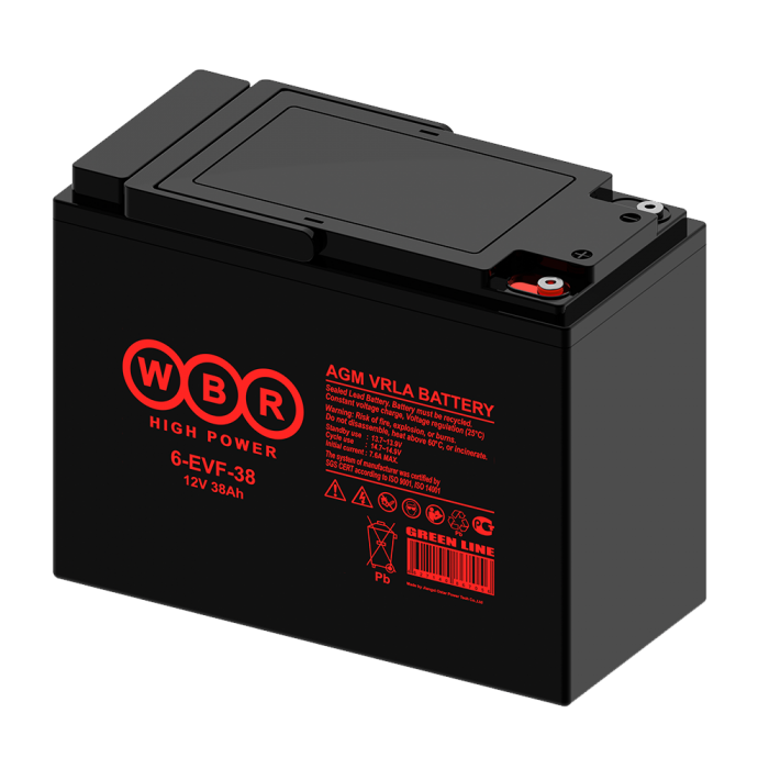 Аккумуляторная батарея WBR 6-EVF-38 - 6-EVF-38 WBR - фото 2