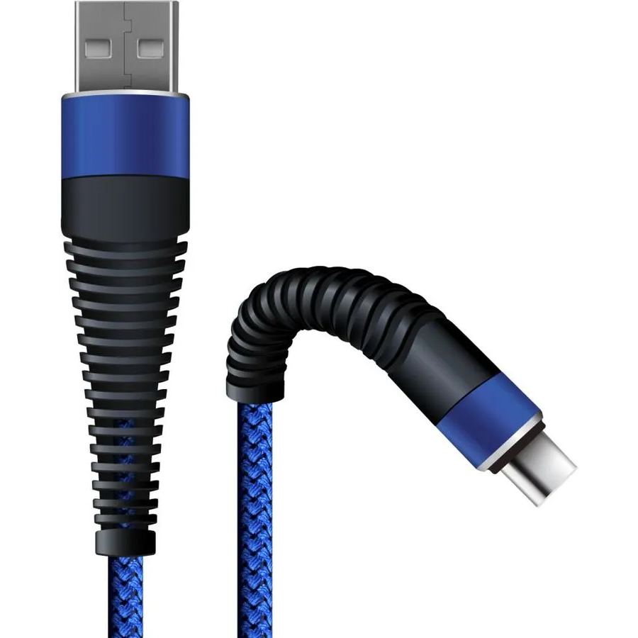 Кабель USB - USB Type-C, 1м, BoraSCO 38505 Blue