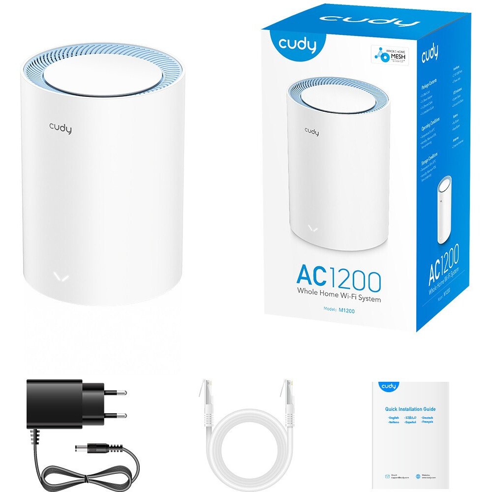 Mesh роутер Cudy M1200 (1 шт.) - M1200(1-Pack) - фото 4