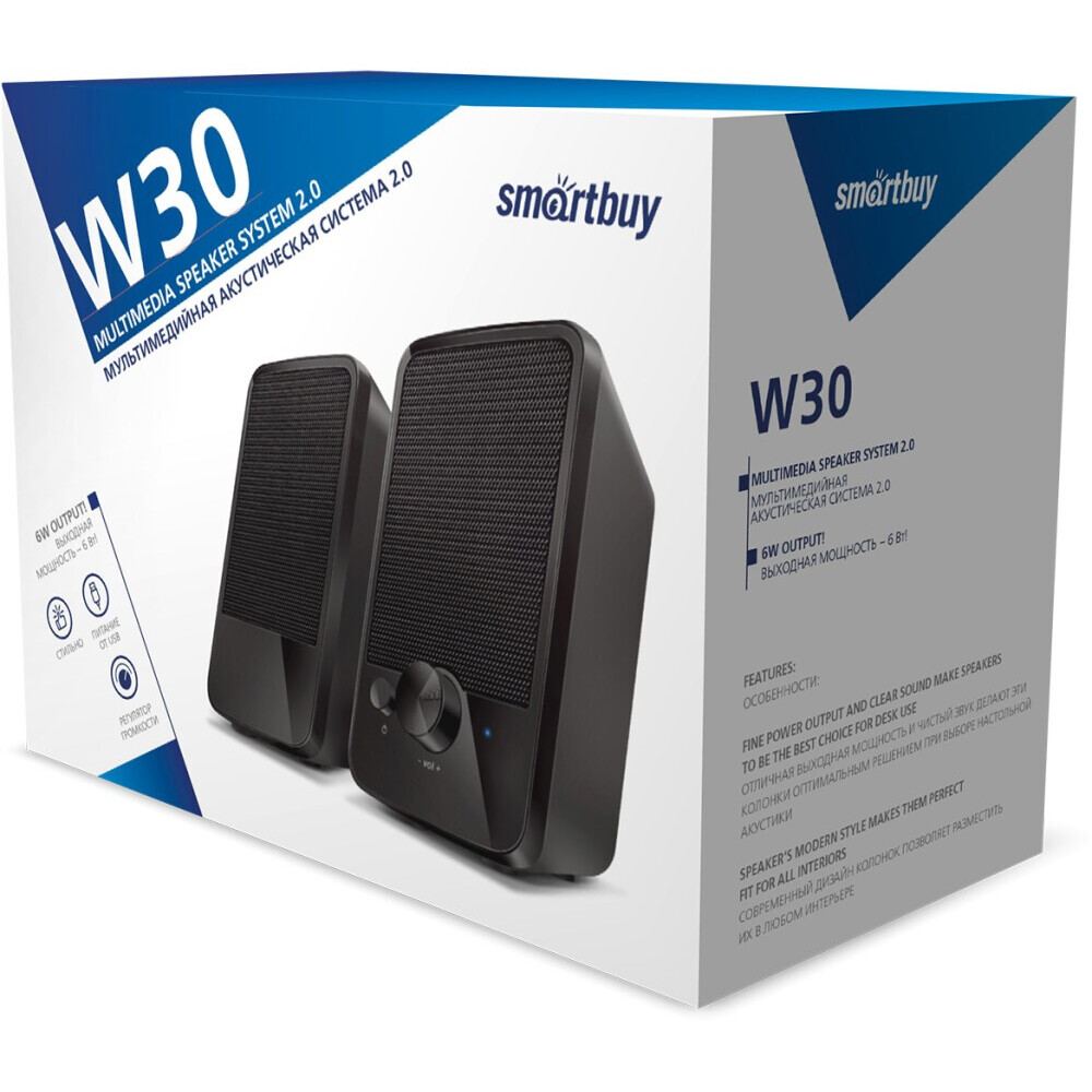 Колонки SmartBuy W30 Black (SBA-4850) - фото 3