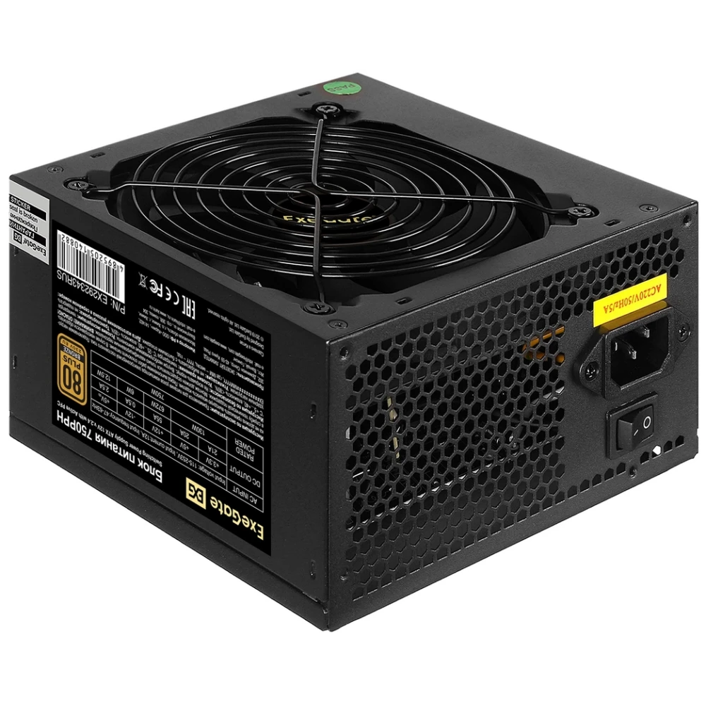 Блок питания 750W ExeGate 750PPH (EX292343RUS) OEM - EX292343RUS-OEM - фото 2