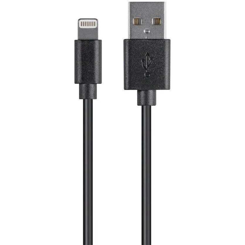 Кабель USB - Lightning, 1м, PREMIER 6-703 1.0BK Black