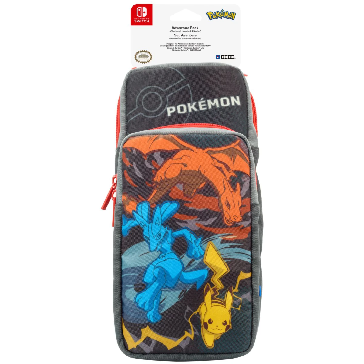 Сумка Hori Adventure Pack Lucario, Pikachu для Nintendo Switch - NSW-415U - фото 2