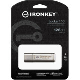 USB Flash накопитель 128Gb Kingston IronKey Locker+ 50 (IKLP50/128GB)