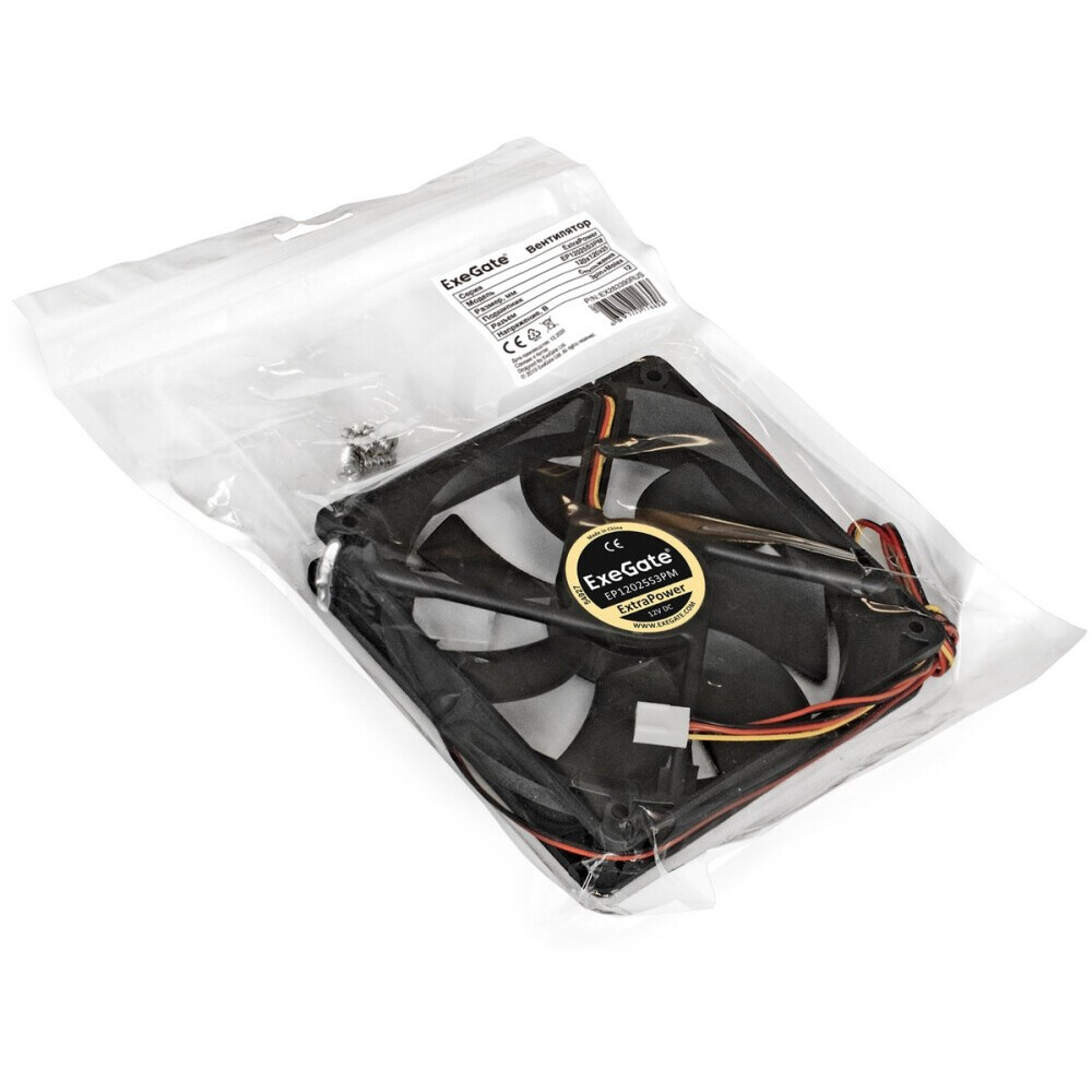 Вентилятор для корпуса ExeGate EP12025S3PM - EX283390RUS - фото 4