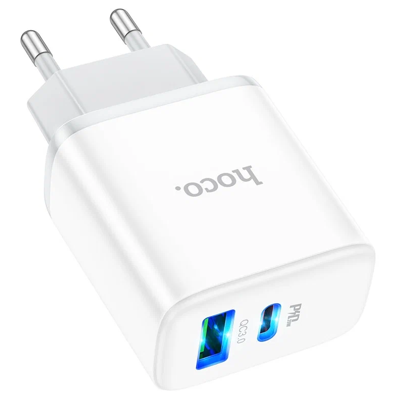 Сетевое зарядное устройство HOCO C105A White - 6931474782946