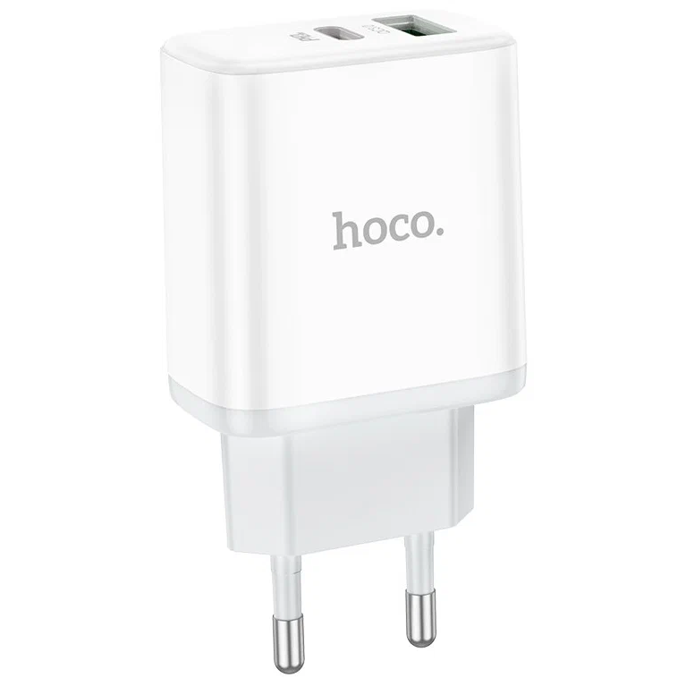 Сетевое зарядное устройство HOCO C105A White - 6931474782946 - фото 3
