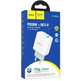 Сетевое зарядное устройство HOCO C105A White (6931474782946)