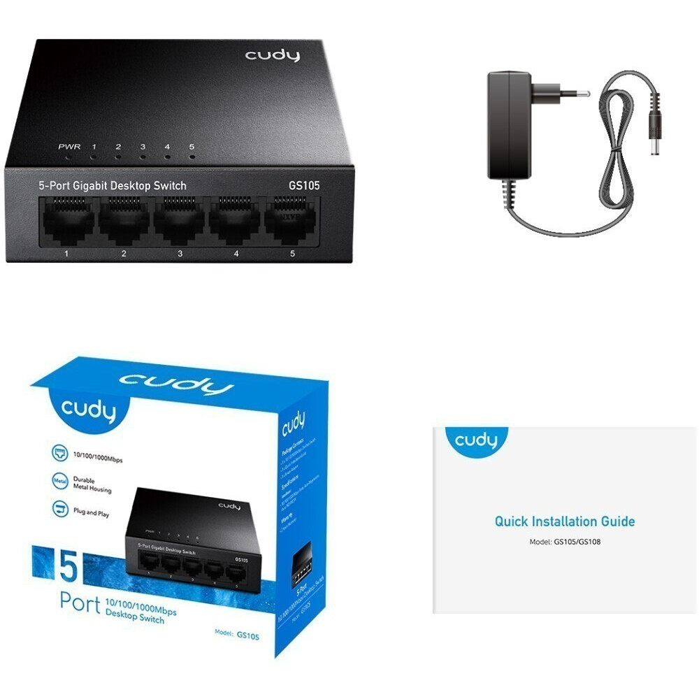 Коммутатор (свитч) Cudy GS105 - фото 3