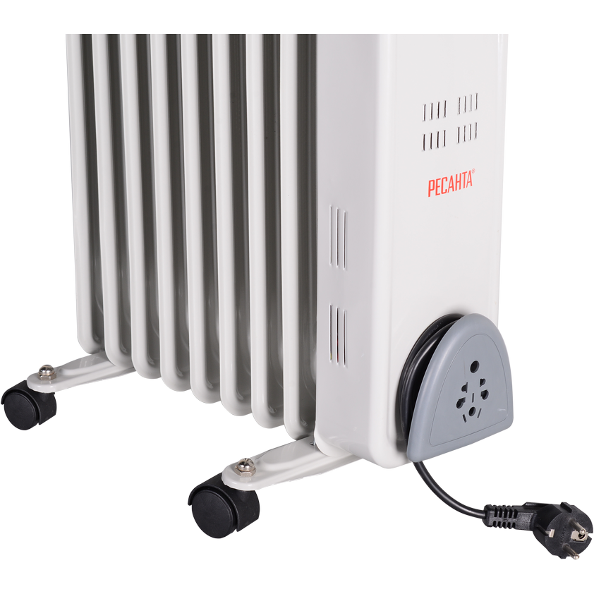 Масляный радиатор Ресанта ОМ-9А 2000W White - 67/3/16 - фото 4