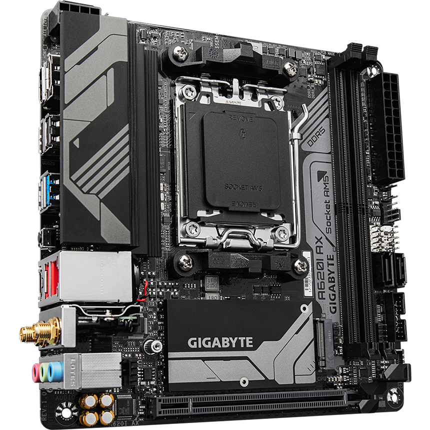 Материнская плата Gigabyte A620I AX - фото 2