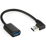 Кабель удлинительный USB A (M) - USB A (F), 0.15м, ExeGate EX-CC-USB3-AMAF-0.15L (EX294775RUS)