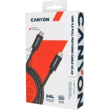 Кабель USB Type-C - USB Type-C, 2м, Canyon CNS-USBC42B