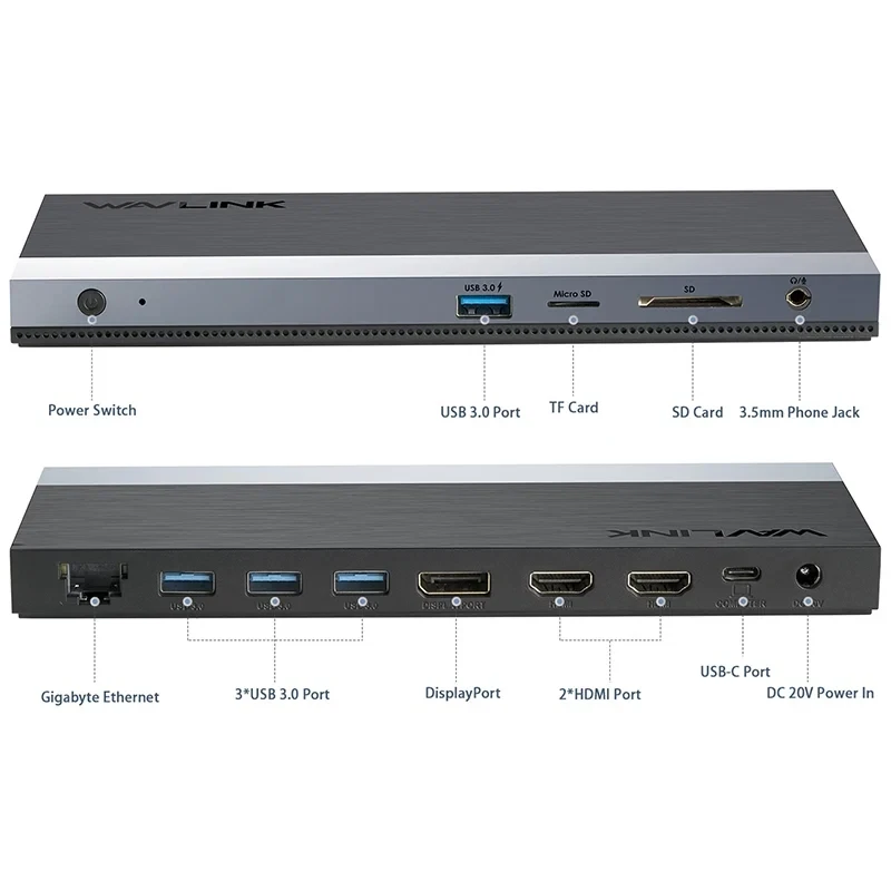 Док-станция WAVLINK USB-C Triple Display 11-in-1 Docking Station (WL-UMD05 PRO) - фото 2