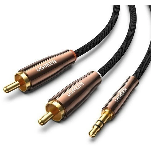 Кабель 3.5 Jack (M) - 2x RCA (M), 1м, UGREEN AV170 - 80845