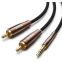 Кабель 3.5 Jack (M) - 2x RCA (M), 1м, UGREEN AV170 - 80845