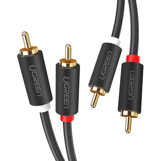 Кабель 2x RCA (M) - 2x RCA (M), 2м, UGREEN AV104 - 10518