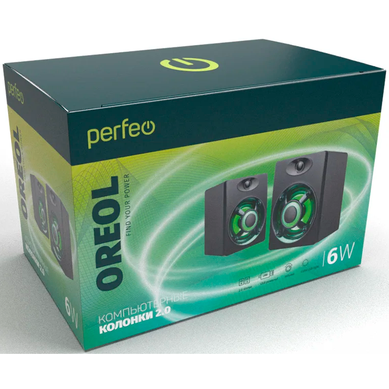 Колонки Perfeo Oreol Black - PF_A4440 - фото 2