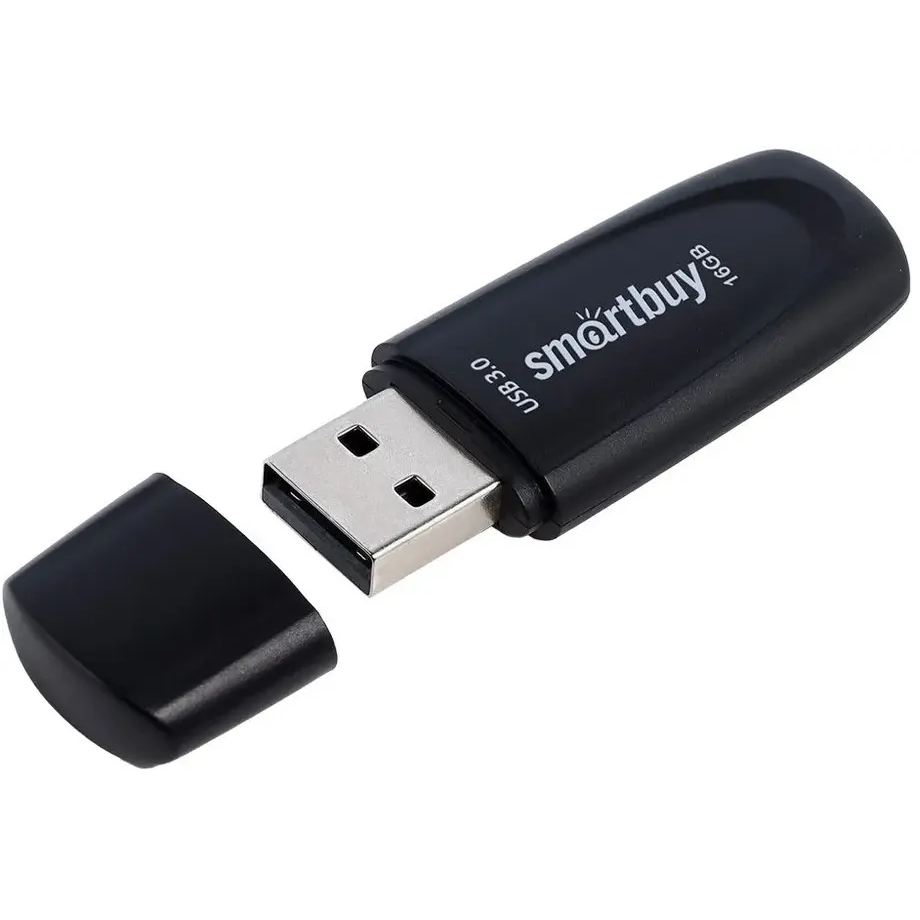 USB Flash накопитель 16GB SmartBuy Scout Black (SB016GB3SCK)