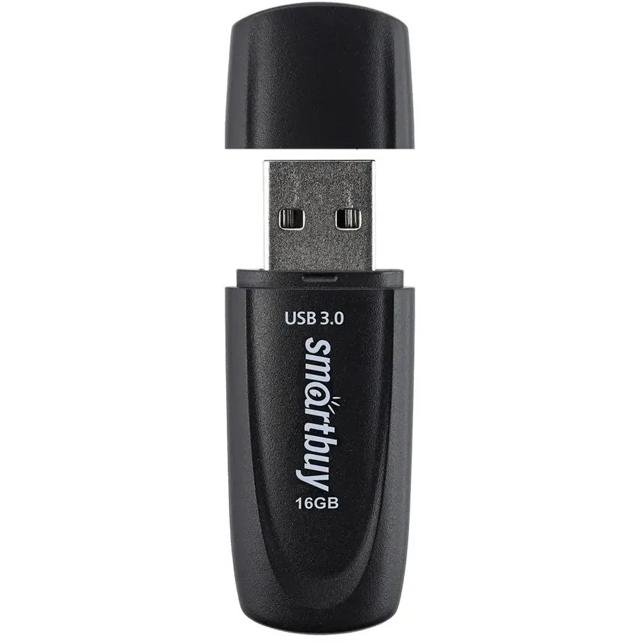 USB Flash накопитель 16Gb SmartBuy Scout Black (SB016GB3SCK) - фото 2