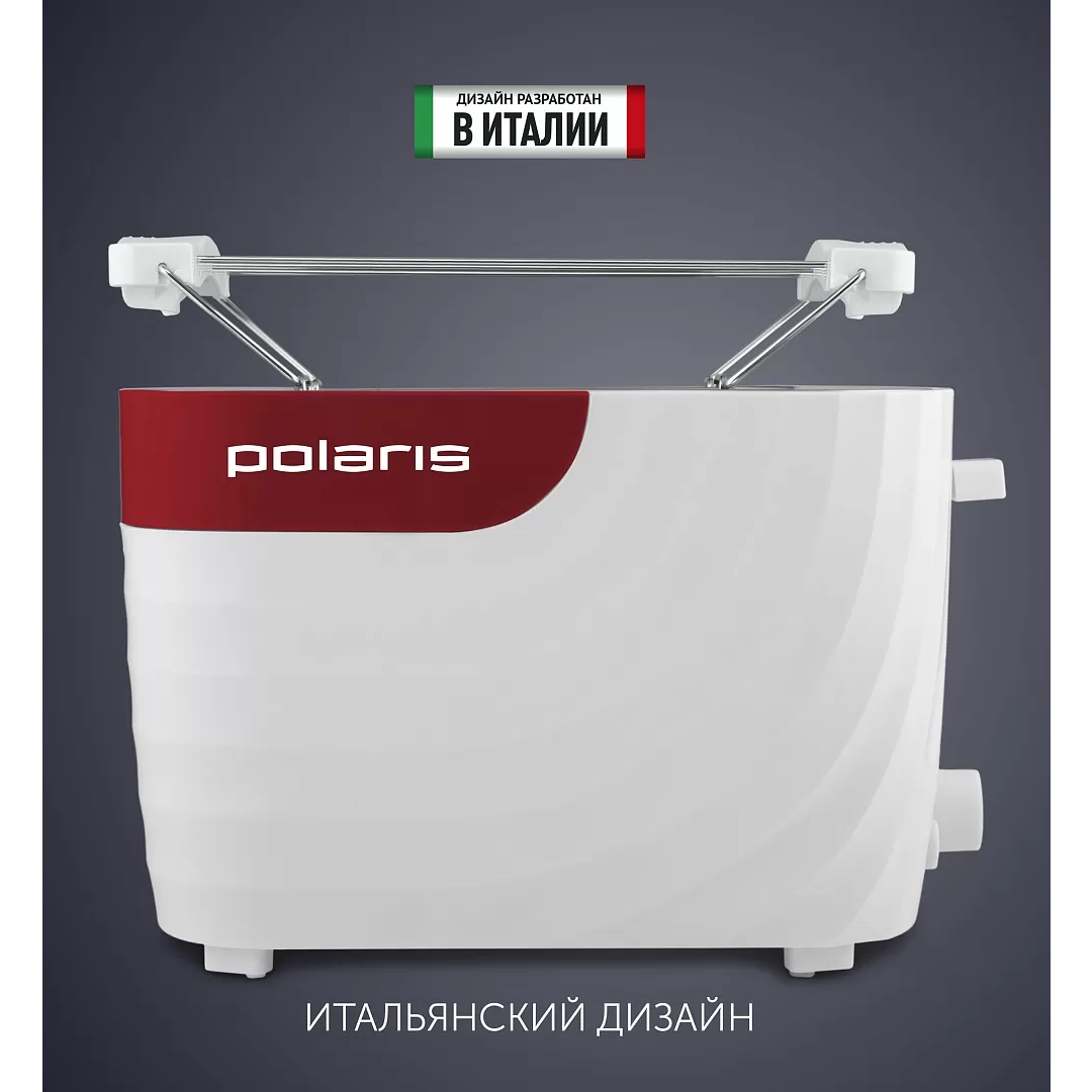 Тостер Polaris PET0720 White/Red - PET 0720 - фото 5