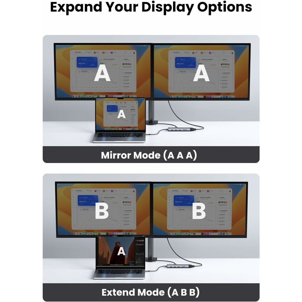 Док-станция UGREEN CM498 Grey (15601) - фото 10