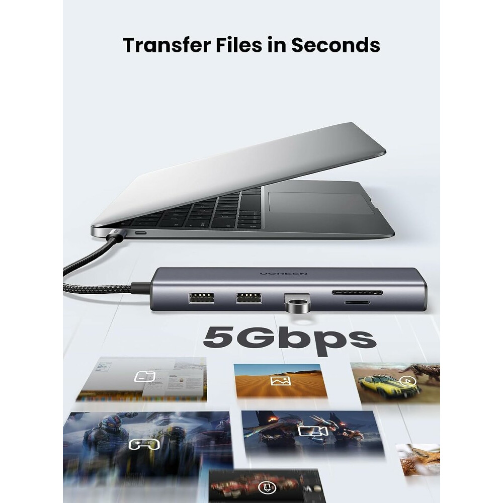 Док-станция UGREEN CM498 Grey (15601) - фото 13