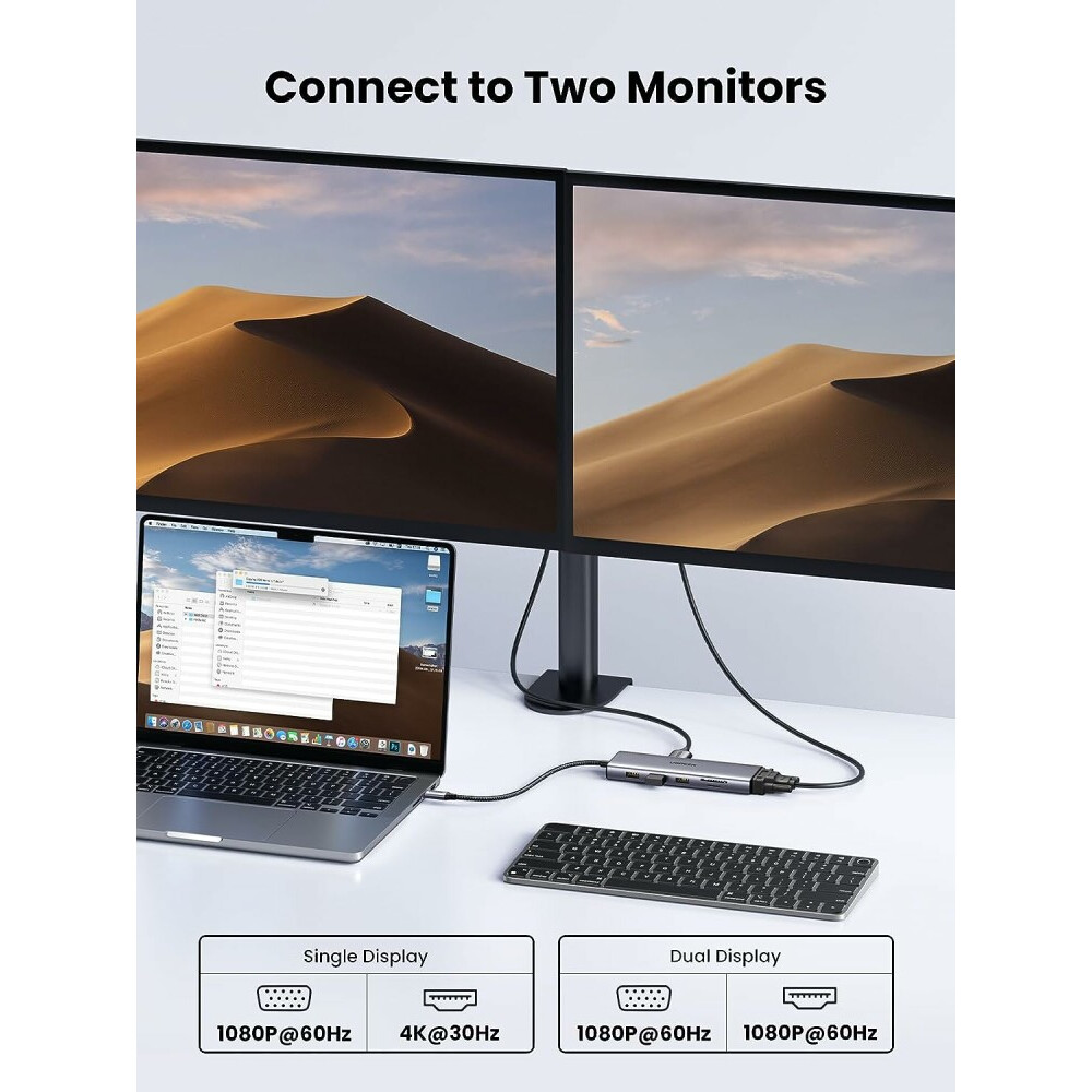 Док-станция UGREEN CM498 Grey (15601) - фото 14