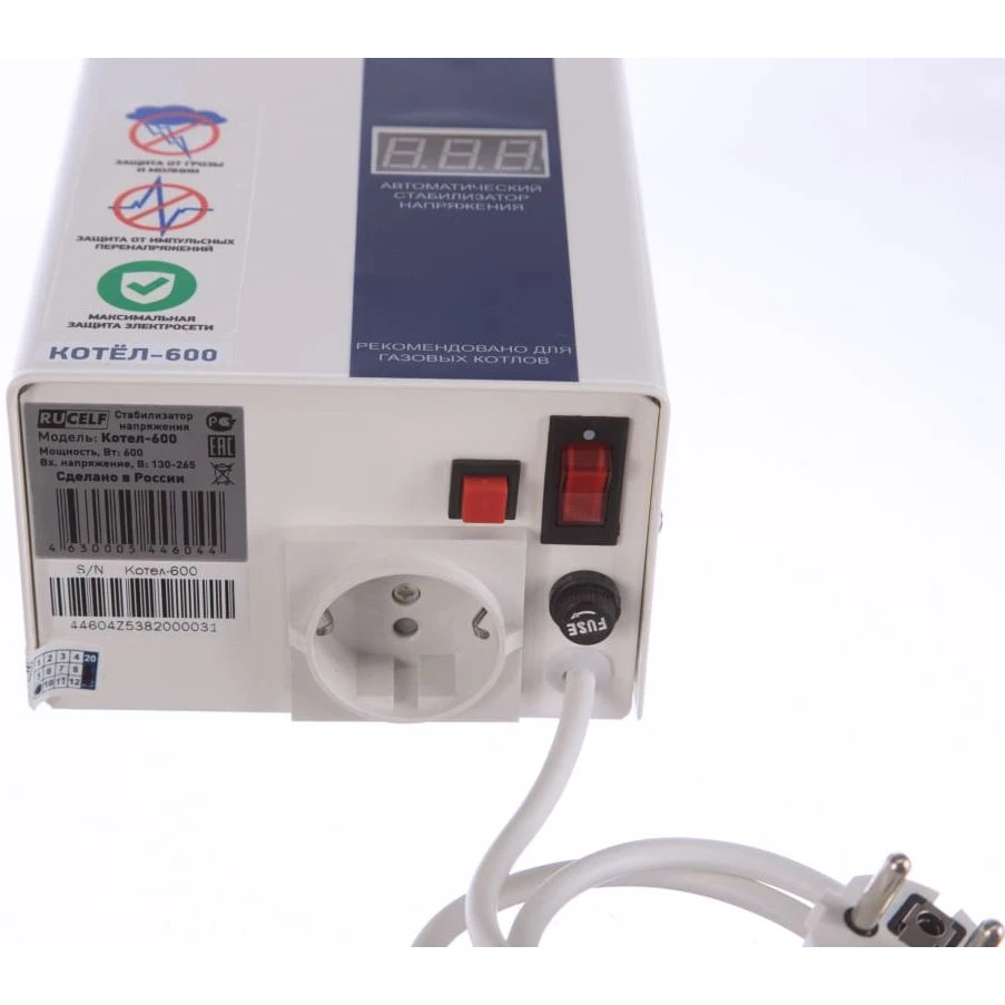 Стабилизатор напряжения RUCELF КОТЕЛ-600 - фото 2