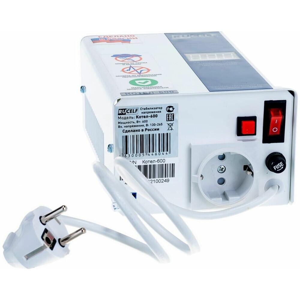 Стабилизатор напряжения RUCELF КОТЕЛ-600 - фото 4