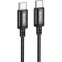 Кабель USB Type-C - USB Type-C, 1м, HOCO X89 Wind Black - 6931474784384