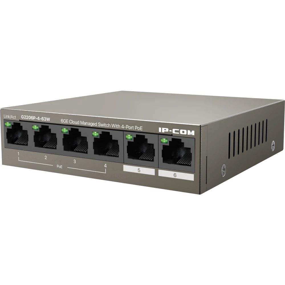 Коммутатор (свитч) IP-COM G2206P-4-63W - фото 2