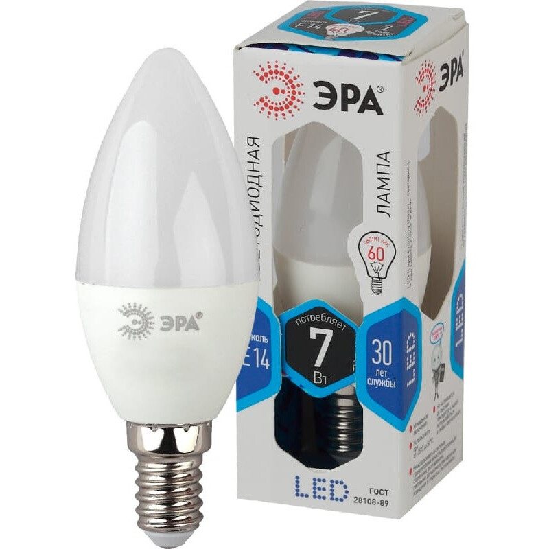 Светодиодная лампочка ЭРА STD LED B35-7W-840-E14 (7 Вт, E14) - Б0020539 - фото 2
