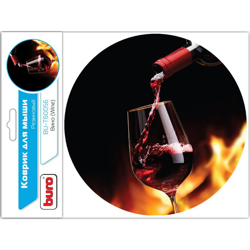 Коврик для мыши Buro BU-T60056 Вино