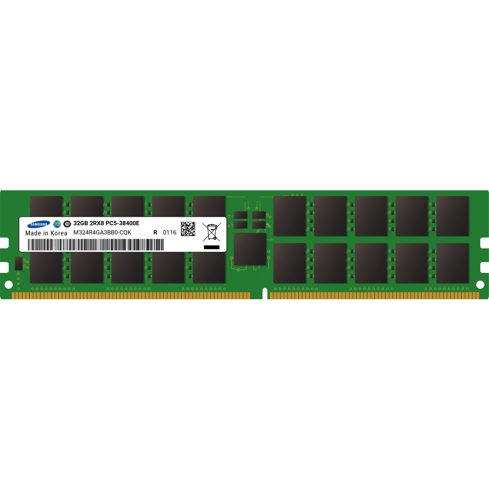 Оперативная память 32Gb DDR5 4800MHz Samsung ECC UDIMM (M324R4GA3BB0-CQK)