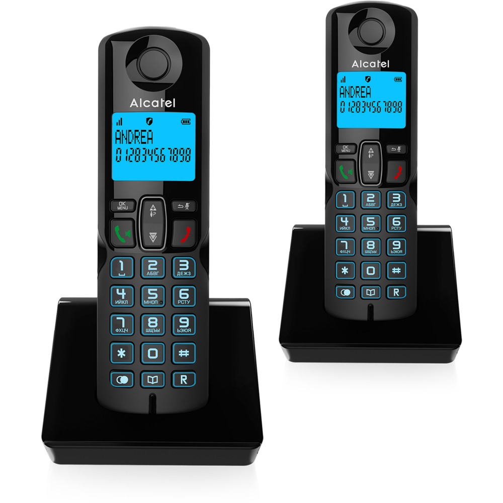 Радиотелефон Alcatel S250 Duo Black - ATL1426120
