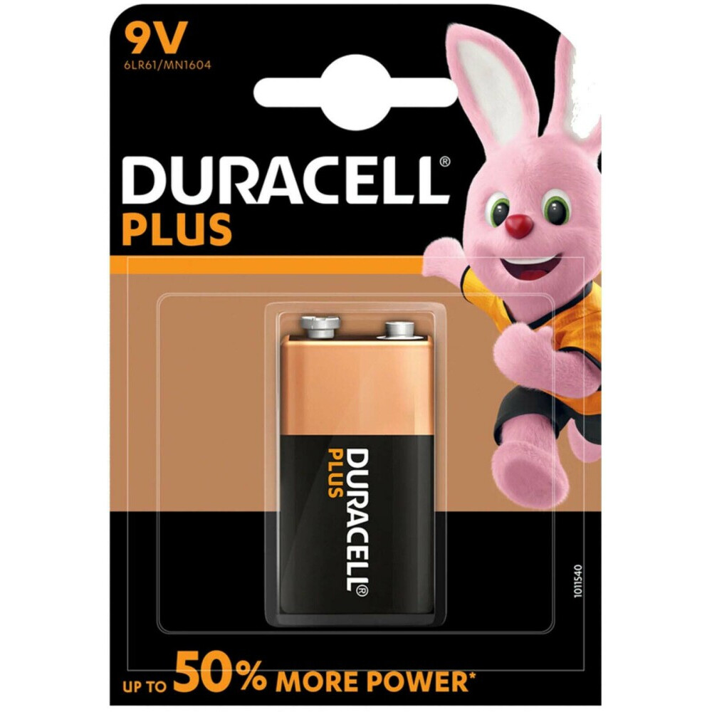Батарейка Duracell Plus (9V, 1 шт.) - 5000394142190