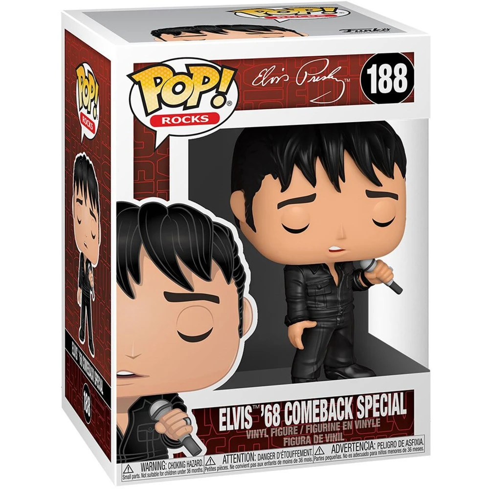 Фигурка Funko POP! Rocks Elvis Presley Elvis '68 Comeback Special - 40140 - фото 2