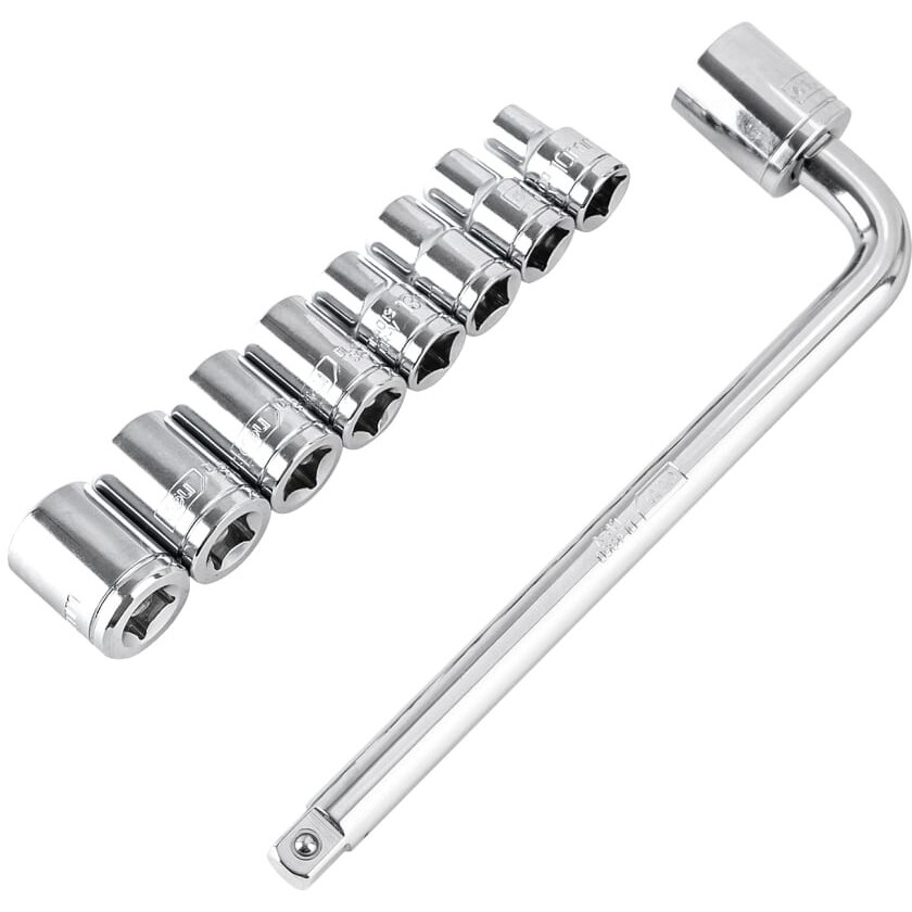 Набор торцевых головок с ключём Deli DL2010T - фото 4