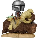 Фигурка Funko POP! Deluxe Bobble Star Wars The Mandalorian Mandalorian with Child on Bantha (52373)