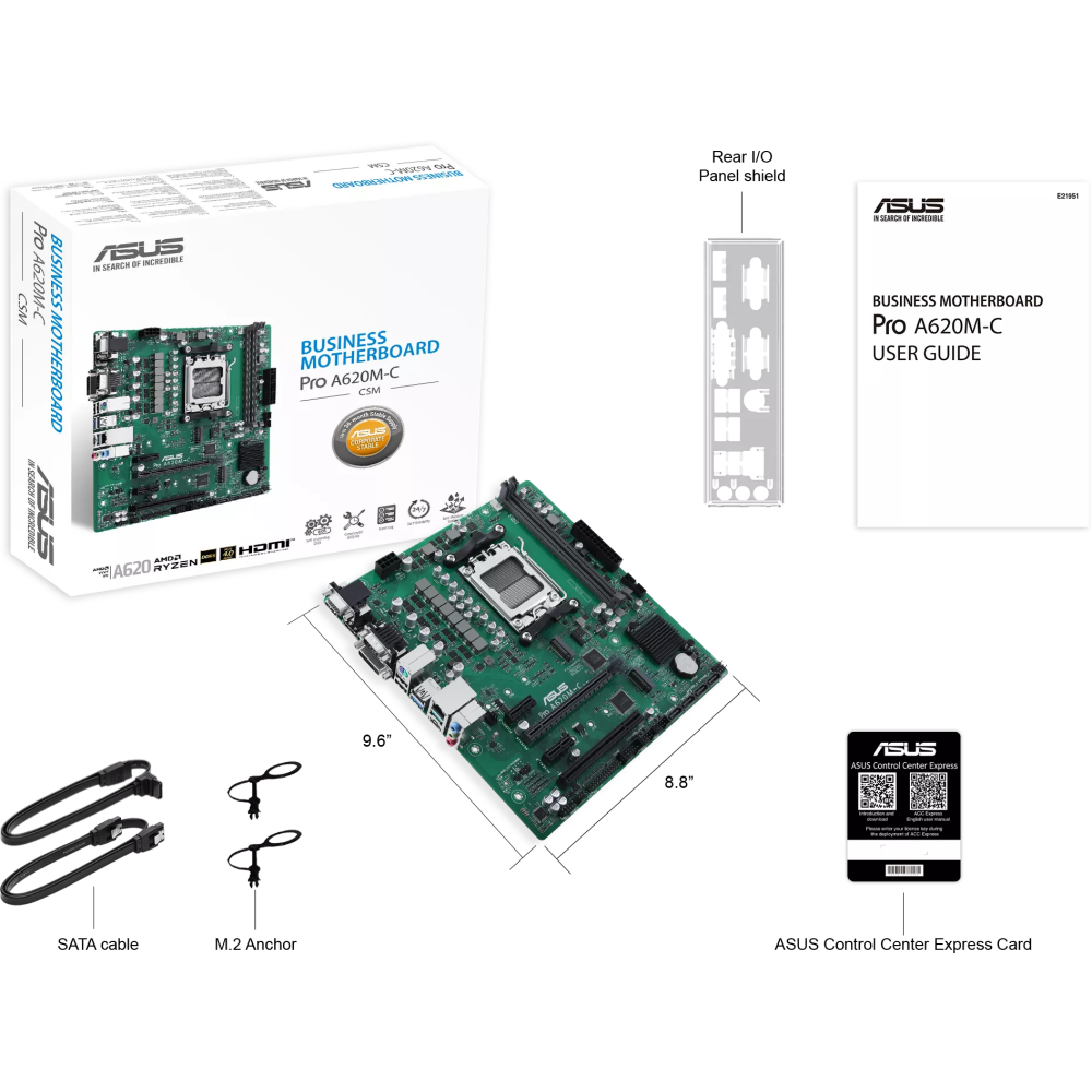 Материнская плата ASUS PRO A620M-C-CSM - фото 5