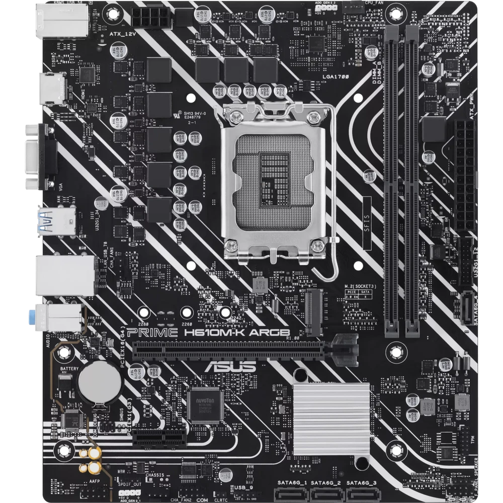 Материнская плата ASUS PRIME H610M-K ARGB